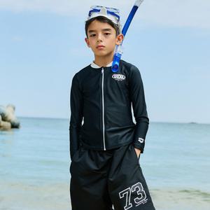 [아레나공식] 넘버링 아동 집업 래쉬가드 A5BB1BC06BLK