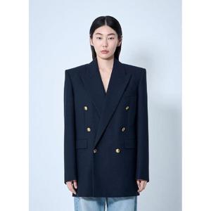 25 FW 생로랑 여성 울 시네 블레이저 sla0260071blu
