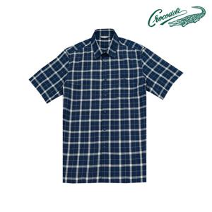 [크로커다일] 윈도우 체크 반팔 남방 CDAABWS2433