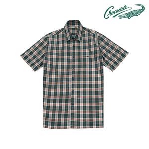 [크로커다일] 타탄 체크 반팔 남방 CDAABWS2417