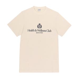 스포티앤리치 TO043606241CR01 CREAM 헬스&웰니스 크레스트 (H&W Crest) 공용 반팔티