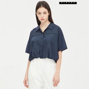 [시슬리] 밀키 니트 배색 블라우스 SAWS48431