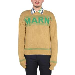 MARNI 로고 니트 스웨트셔츠 GCMG0293Q0UFC40000V24
