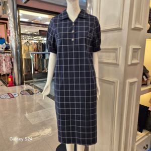 [BCBG] 비씨비지 가을25 코카 체크 원피스 B5C7O606