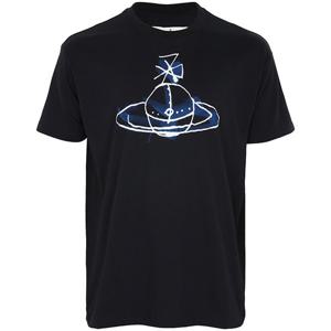 비비안웨스트우드 25FW 블랙 ORB 클래식 티셔츠 3G01003W J001M N401