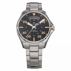 Khaki Aviation Pilot Day Date Auto Automatic 42MM H64645131 [] [해밀턴] 카키 어비에이션