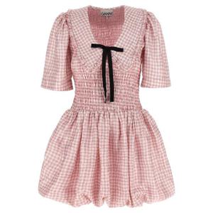 GANNI Pink Check dress W0603038