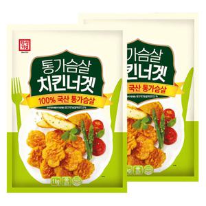 한성기업 통가슴살 치킨너겟 1kg X 2개
