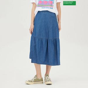 베네통 해지 언발란스 스커트 BASK91441
