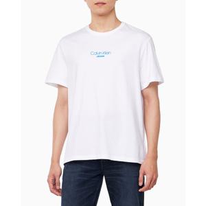 [캘빈클라인 진]남성 레귤러핏 CK 반팔 티셔츠 화이트 4RB824G (4RB824G-YAA)