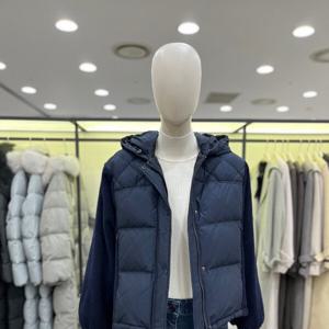 [씨씨콜렉트]텍스처 블록 숏 다운 점퍼 C224PSG806NY_CA