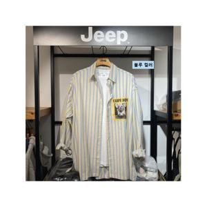 [지프]JEEP  스트라이프 오버핏 롱셔츠 빅사이즈_ GK2SHU114_