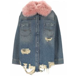 [BLUMARINE] 라프리마 여성 셔츠 A522J211A C6C11 아이스 BLU/PINK /10