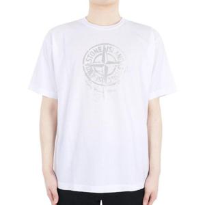 디몬트 24 S/S 스톤 남성 리플렉티브 프린팅 반팔(화이트) 80152RC87 V0001