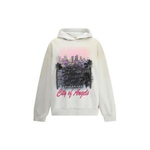발렌시아가 후드 티셔츠 767877TSVR3 9012 WHITE