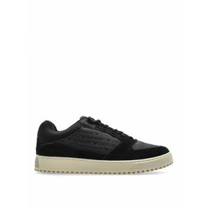 [EMPORIO ARMANI] 라프리마 남성 트레이너 스웨이드 레더 스니커즈 X4X636XR329Q781 블랙 /8