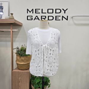 [멜로디가든]뜨게 리본끈 조끼 M25M4V101_SH
