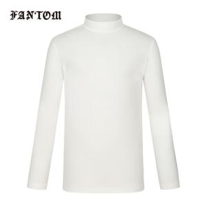 [팬텀] 남성 로고 프린트 약기모 반목 긴팔이너티셔츠 211E3TI803_WH