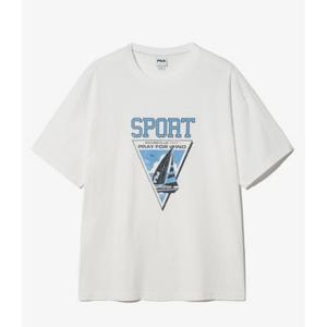 휠라 유니 멀티 스트라이프 반팔티 FS2RSH2117X OWH PLM