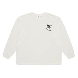 [소이] 여자 가을신상 캣일러스트바이오싱글티(25F0481)