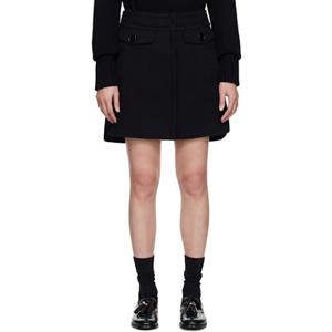막스마라 블랙 마르타 미니 스커트 2391060133600 232447F090006