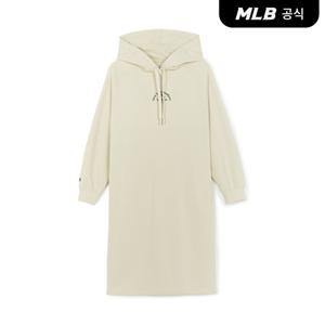 [MLB공식] 25F 여성 베이직 후드 롱 원피스 NY (Cream) 3FOPB0154