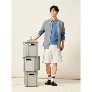 [빈폴멘] 젠틀테크 옥스포드 하프 팬츠 - 아이보리 (BC5325C650)