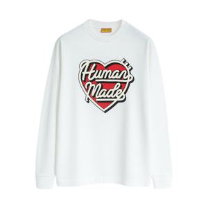 25FW 하트 그래픽 롱슬리브 티셔츠 HM29CS021 WHITE