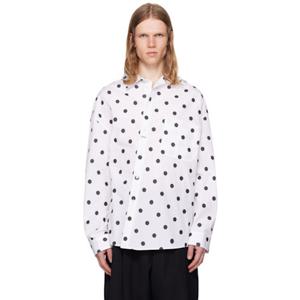 자크뮈스 화이트 &  블랙 라 크루아제르 더 쿠아드로 셔츠 25E255SH080-1695 251553M192029