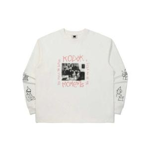코닥맨투맨티 EQJ K5323LRL71WHT 코닥 모먼츠 긴팔 티셔츠 WHITE