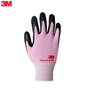 칼라 장갑 핑크 코팅 M 3M 200 슈퍼 그립 M