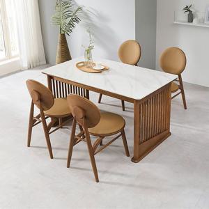 [착불배송] CZ2334 4인 세라믹식탁 둥근 의자 세트 2colors 1400식탁 4인식탁 4인용식탁 4인식탁세트 원목세라믹식탁 식탁 원목식탁 주방식탁 다이닝식탁