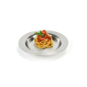 업소용 스텐 라인 원형접시 중 반찬 식당 큰접시 위생 주방용품