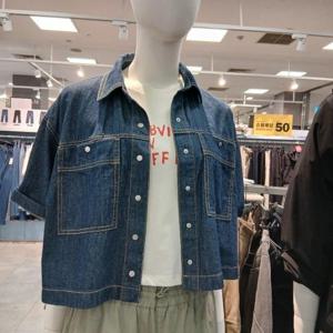 클라이드 HC40 여성데님 반팔셔츠 FPBDH755F