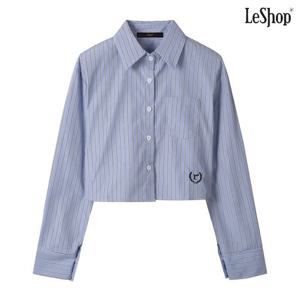 [르샵]크롭 자수 포인트 긴팔 셔츠(DP3BA029A)