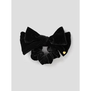 (195896WY25) [에잇세컨즈] 벨벳 리본 스크런치  블랙