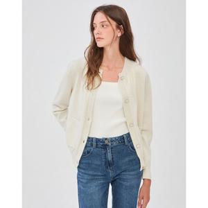 질스튜어트 뉴욕 여성 24FW 아이보리 글리터 울혼방 가디건 JSSW4D210IV