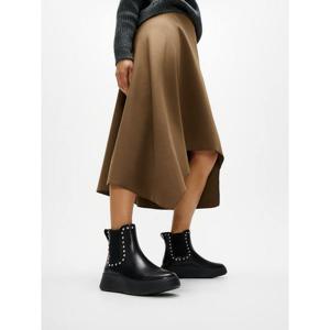 [핏플랍][삼성물산공식]여성 젬 트림 레더 플랫폼 첼시부츠_올 블랙 (FT59K2B215)