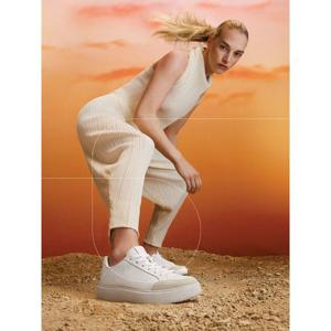 [핏플랍][삼성물산공식]여성 레더/스웨이드 스니커즈 어반 화이트 (FT59K2N121)