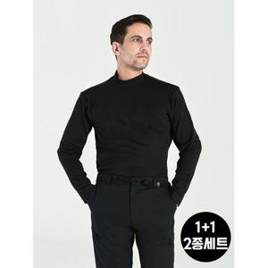 [마운틴벨리] 2종세트 쫀쫀 하프넥 스판 이센셜 이너 티셔츠 MVT5365