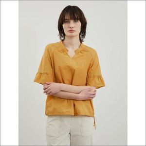 올리비아로렌 세이브존02 Y넥 반팔 블라우스 VVCNS4M4381