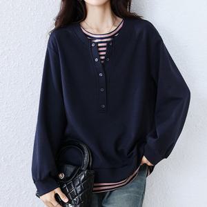 포인트 레이어드 맨투맨_BJ3LT009