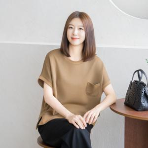 엄마옷 마담4060 바투포켓가오리티셔츠 중년여성 베이직한 데일리 -ZTE2509015-