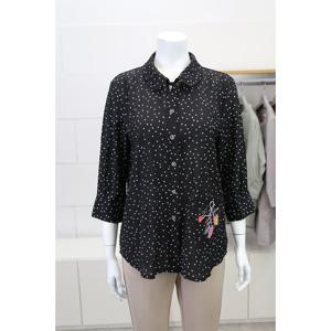 [화이트호스]도트자수 블라우스 A253209