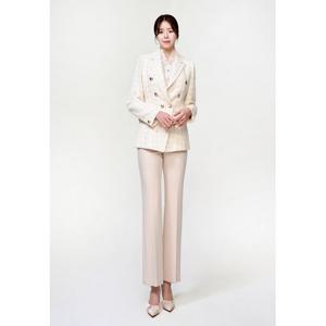 [미니멈]체크 카라 더블 자켓 MZAGWJ1880