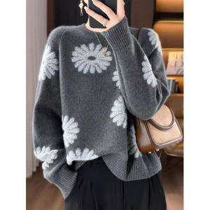 [카라]KARRA 라운드플라워니트_A5F0016