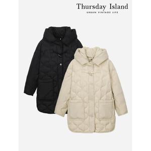 [써스데이아일랜드]후디 하프 다운(T238MDJ302W)