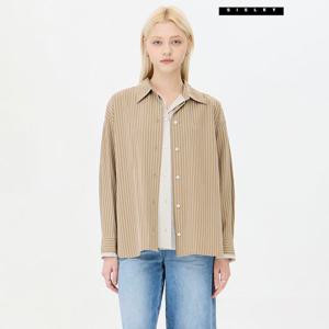 [시슬리] 할로 스트라이프 레이어드 배색 셔츠 SAWS10441