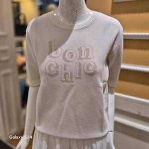 [BCBG] 비씨비지 가을25 글리터 자카드 레터링 니트 B5C7K401