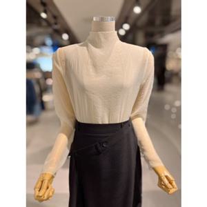 ab.fz 시스루 하이넥 이너 레이어드 블라우스 (ABXZ4QB31J) US